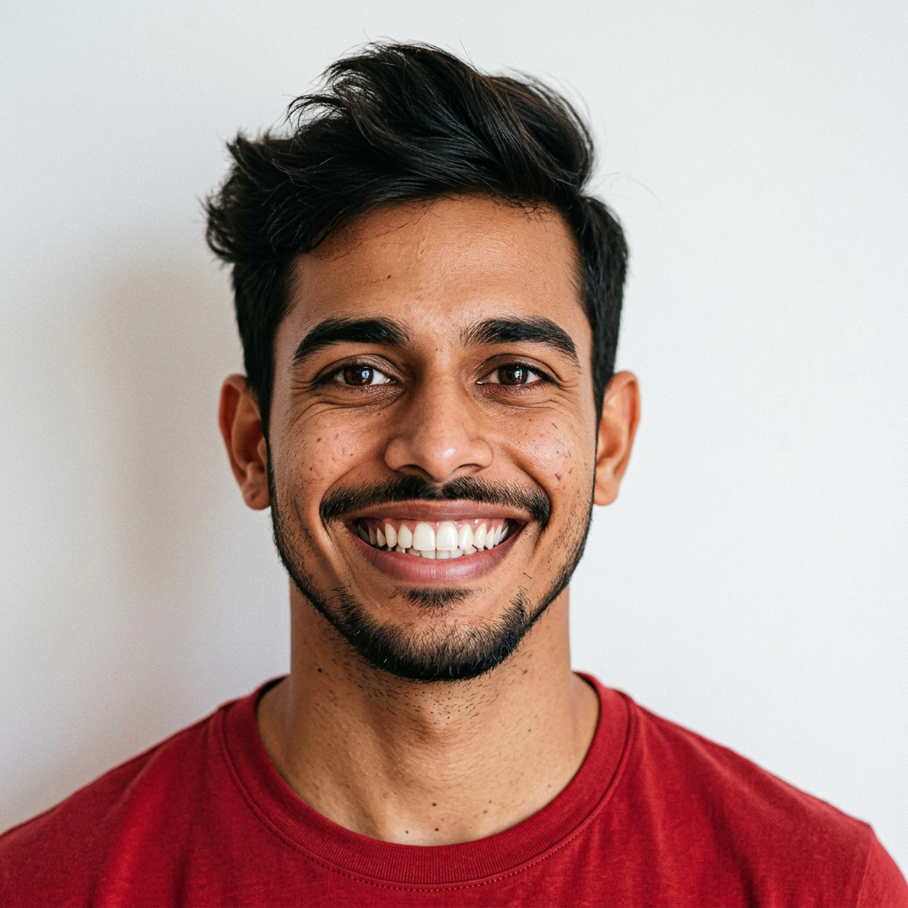 Retrato de Diego Sampaio, cliente satisfeito